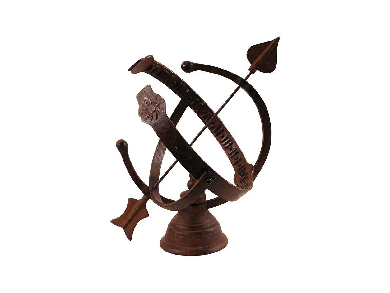 Reloj de sol de hierro fundido 31x24cm