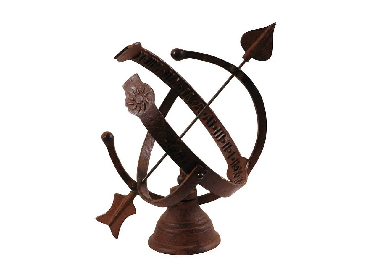 Reloj de sol de hierro fundido 31x24cm