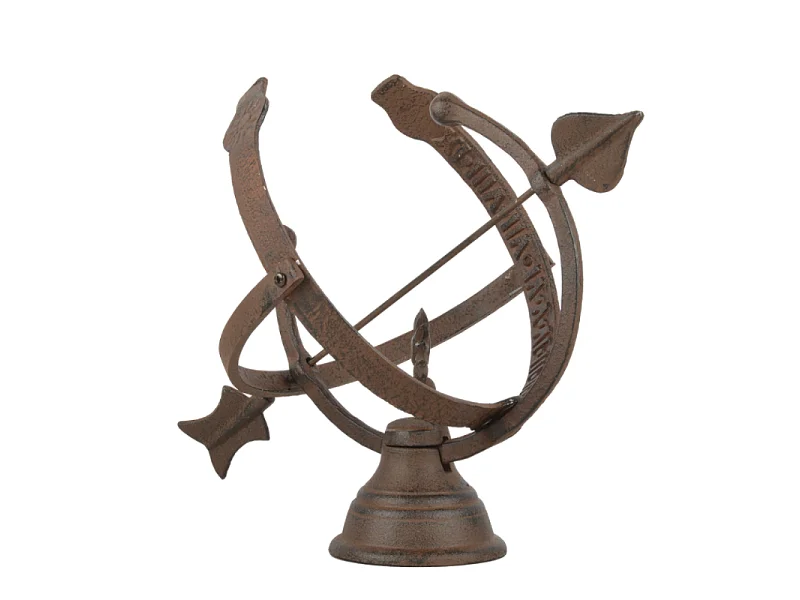 Reloj de sol de hierro fundido 31x24cm