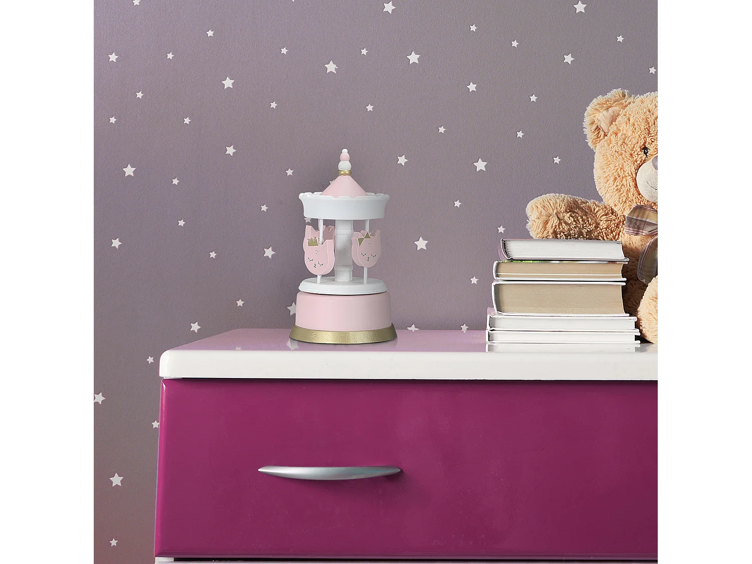 Carroussel musical en bois pour enfant