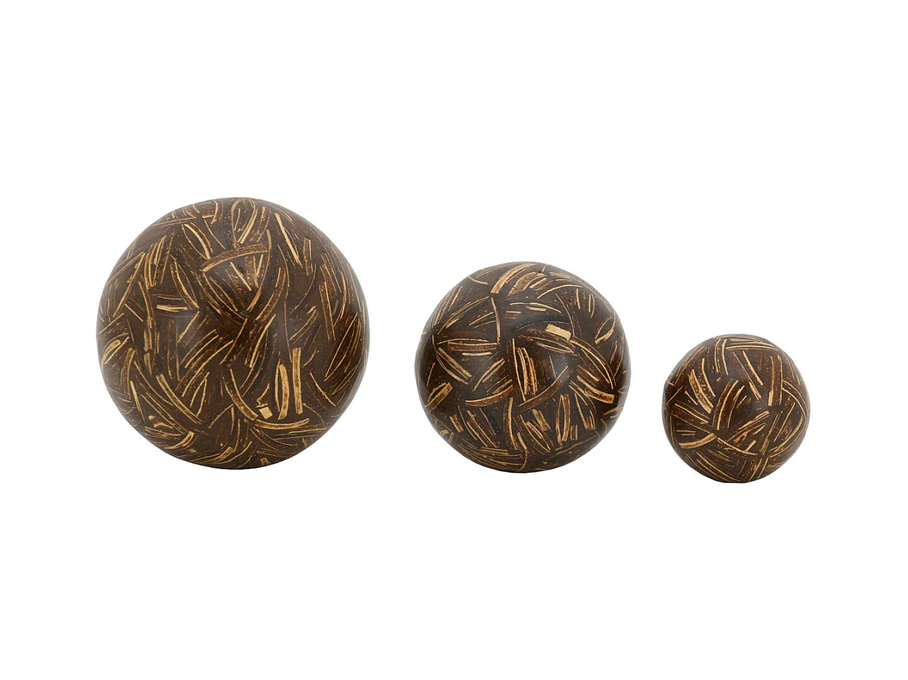 Boules en coco et résine Bali