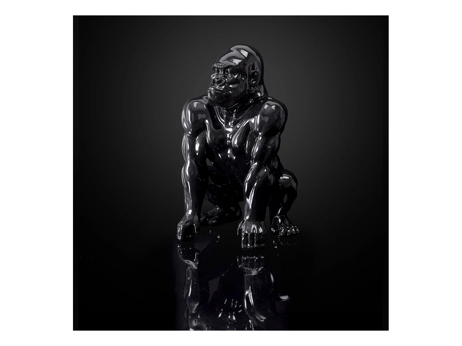 Gorille Noir Deco 46cm Noir