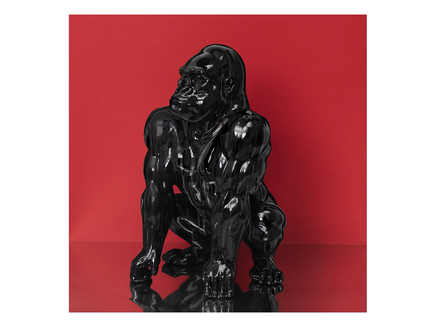 Gorille Noir Deco 46cm Noir