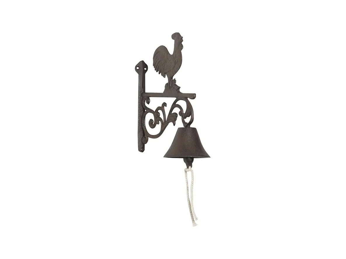 Cloche ancienne coq en fonte