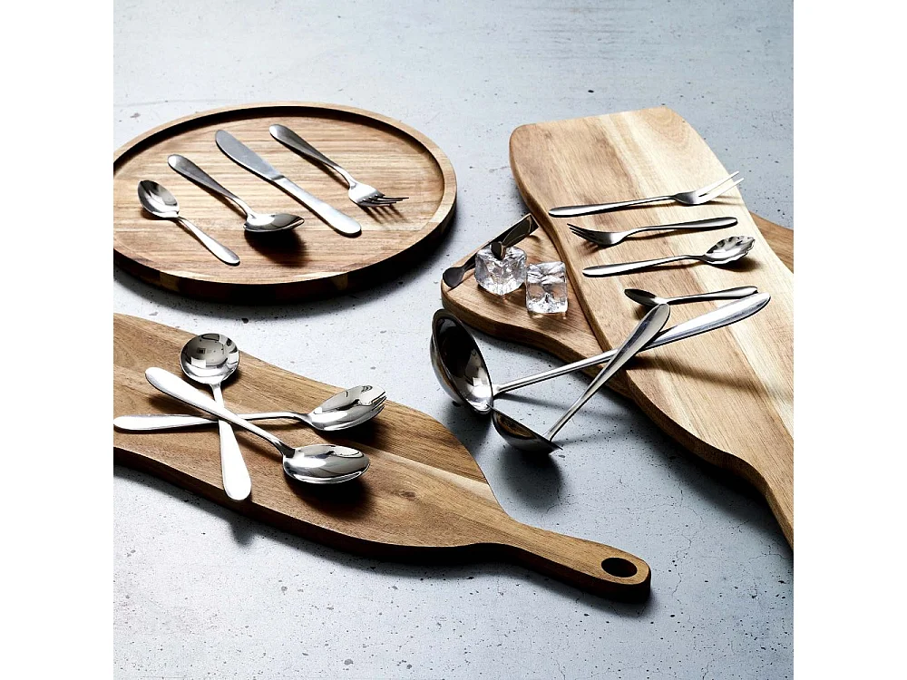 Menagere 84 Pieces Coffret En Bois Avec Tiroir Noir