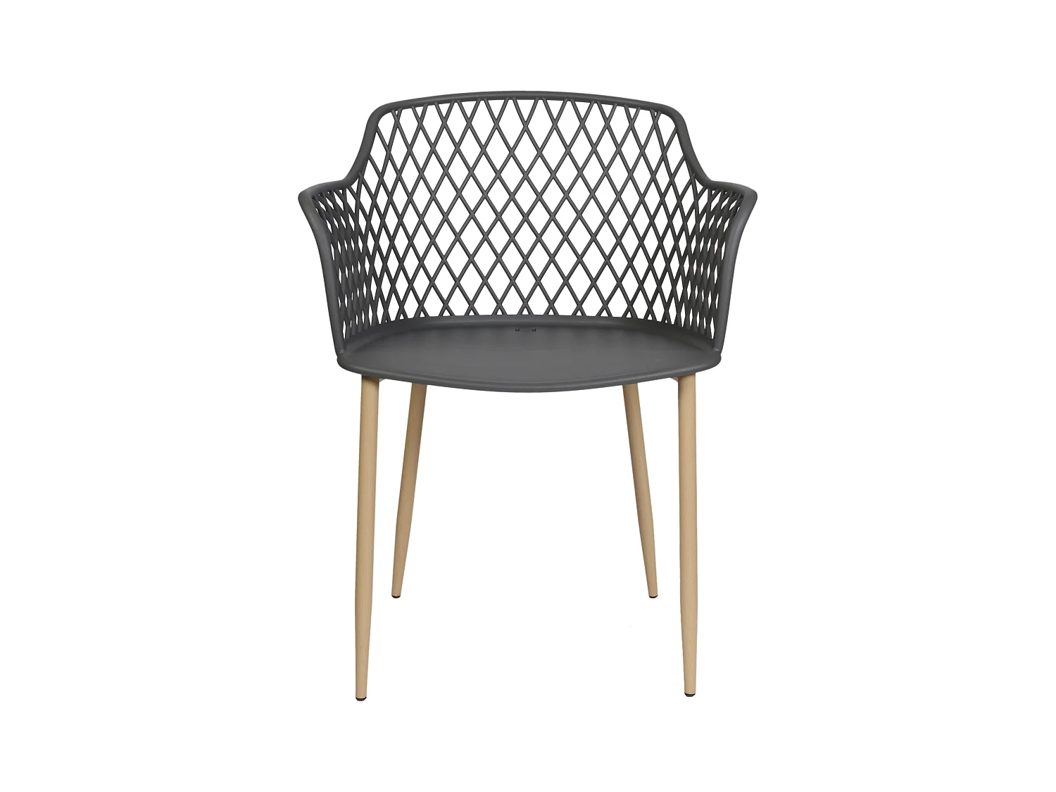 Fauteuil Malaga Gris - Lot De 2 Gris