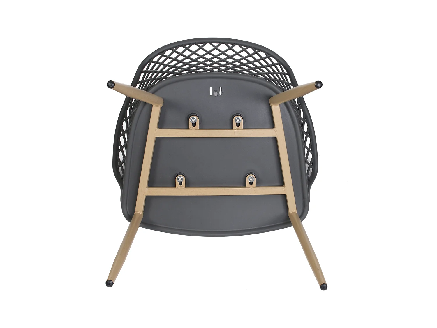 Fauteuil Malaga Gris - Lot De 2 Gris