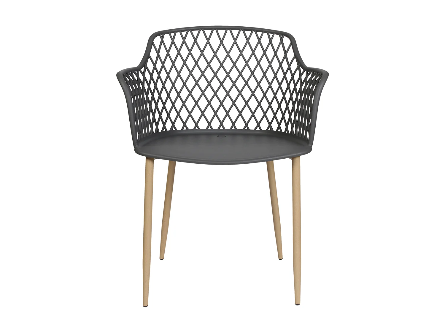 Fauteuil Malaga Gris - Lot De 2 Gris