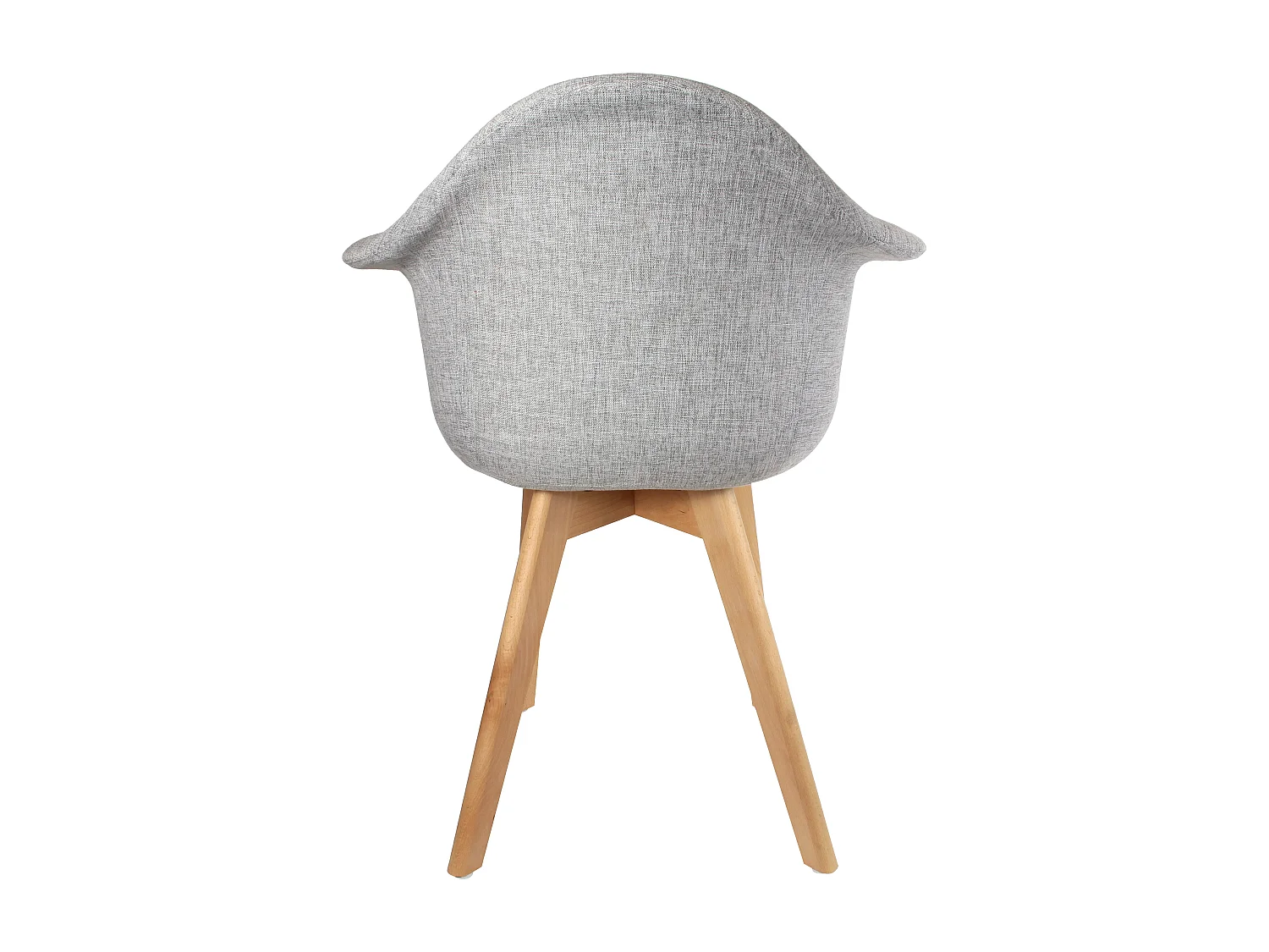 Fauteuil Scandinave Tissu Gris - Lot De 2 Gris