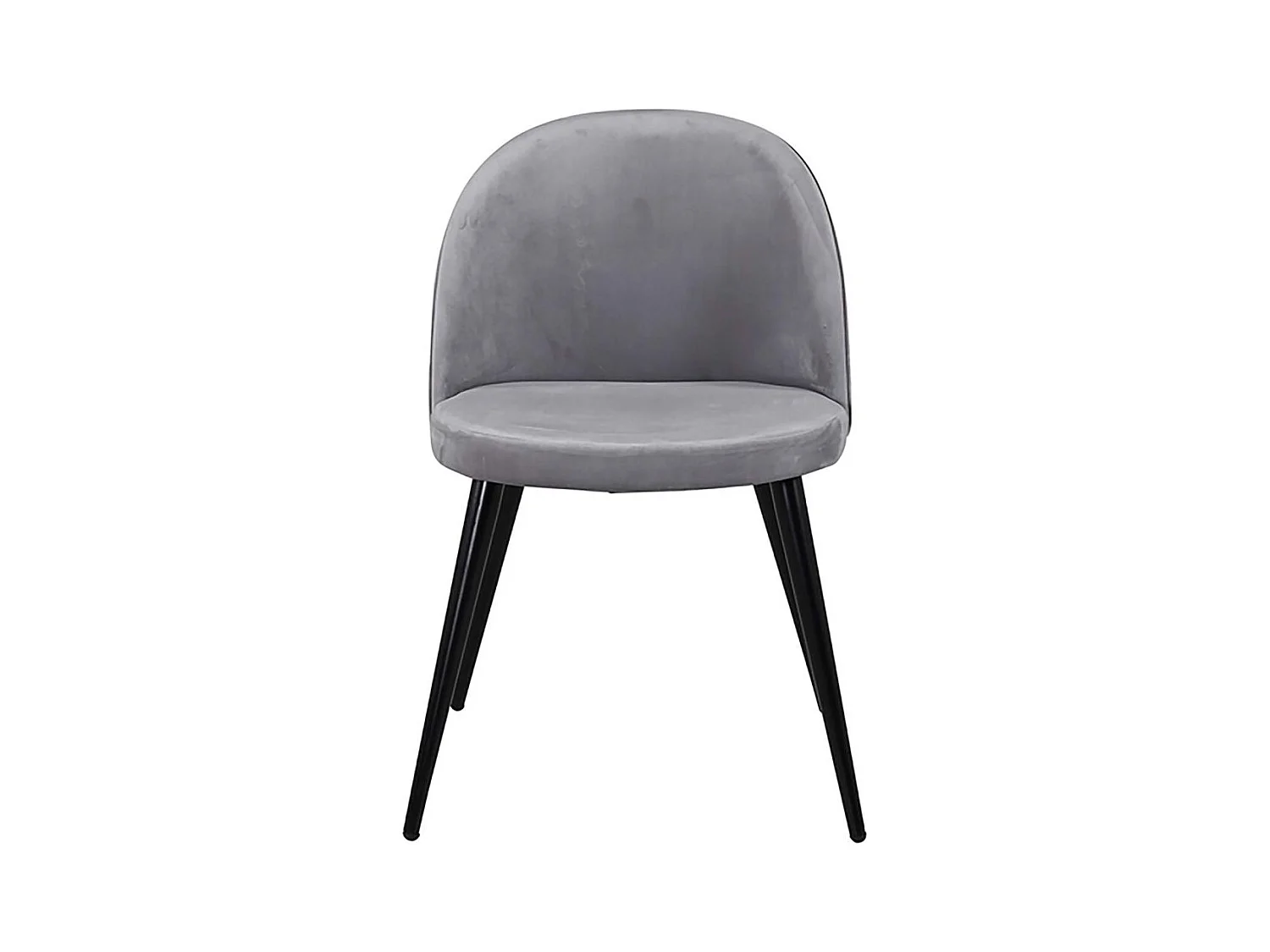 Chaise en velours avec pieds en acier Velvet (Lot de 2)