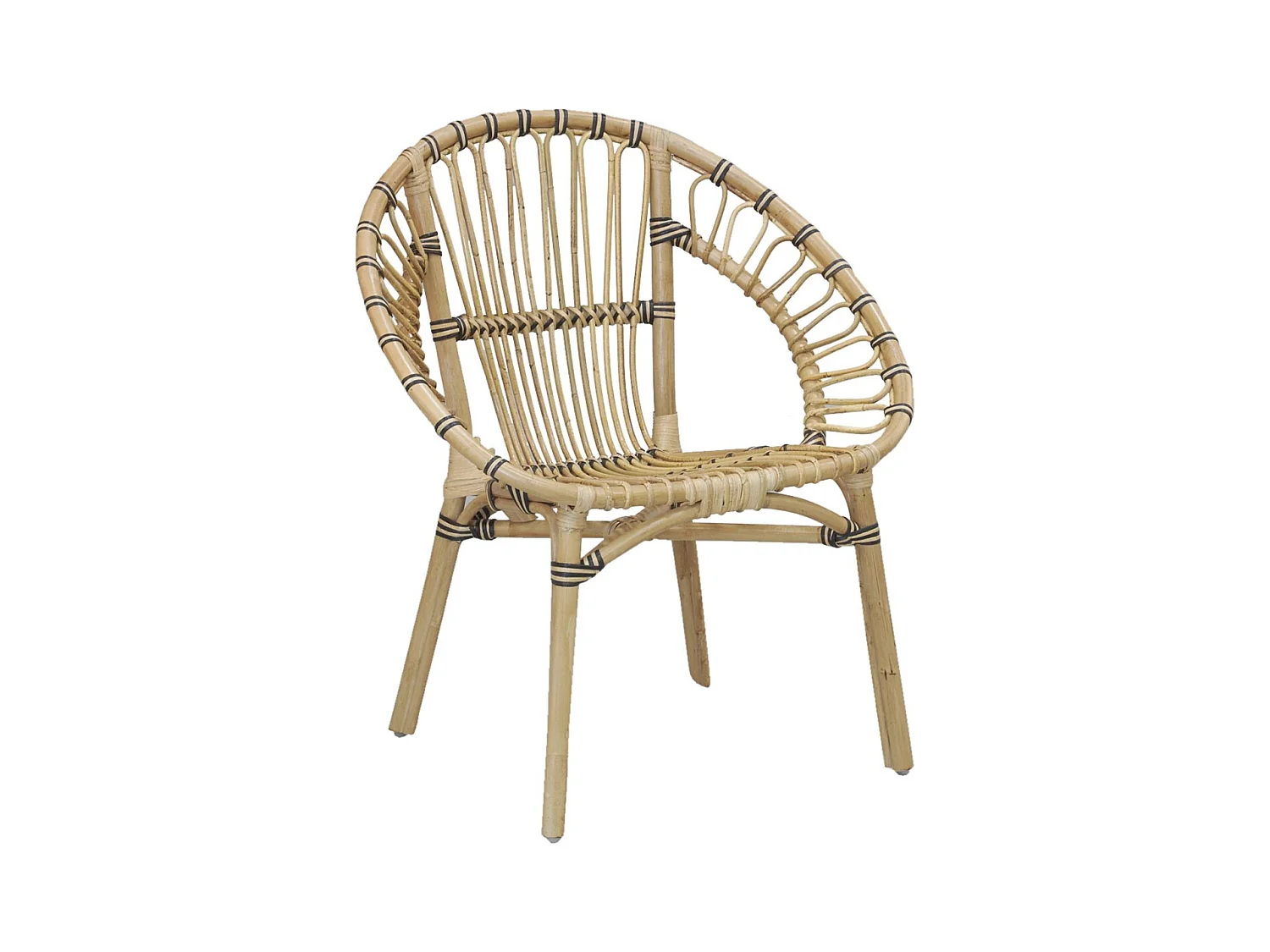 Fauteuil rond en rotin Jazz