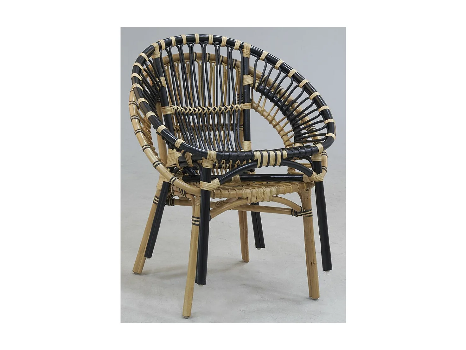 Fauteuil rond en rotin Jazz