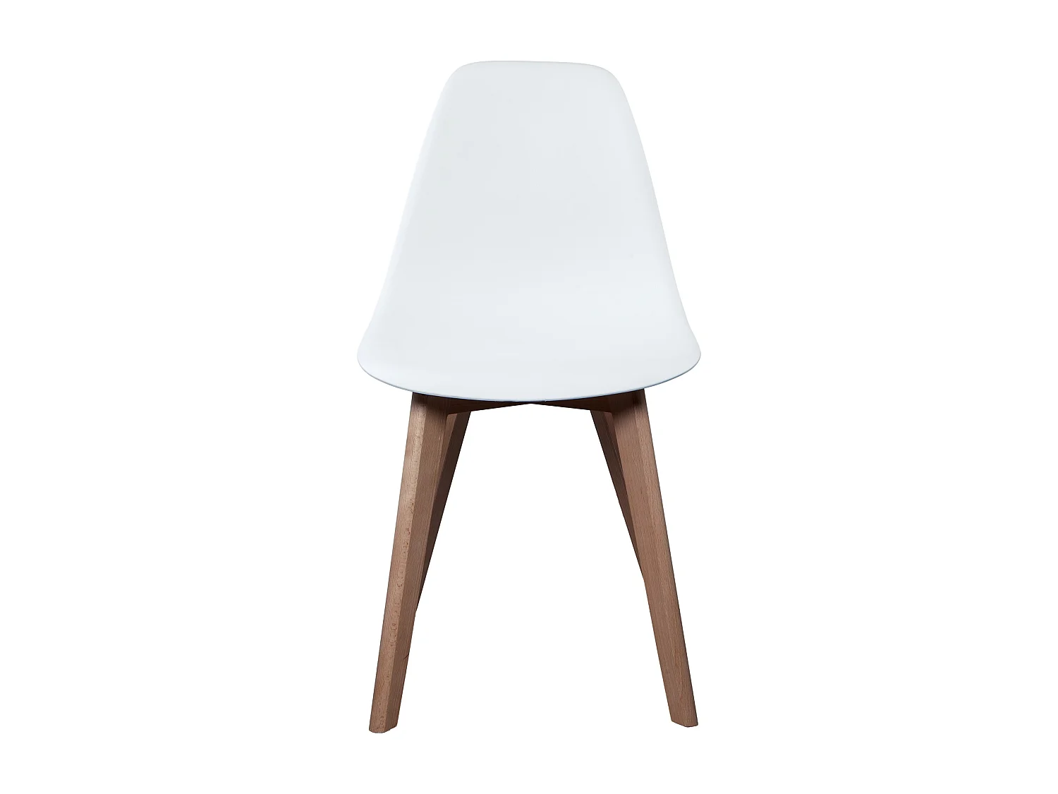 Chaise Scandinave Coque Blanche - Lot De 4 Blanc