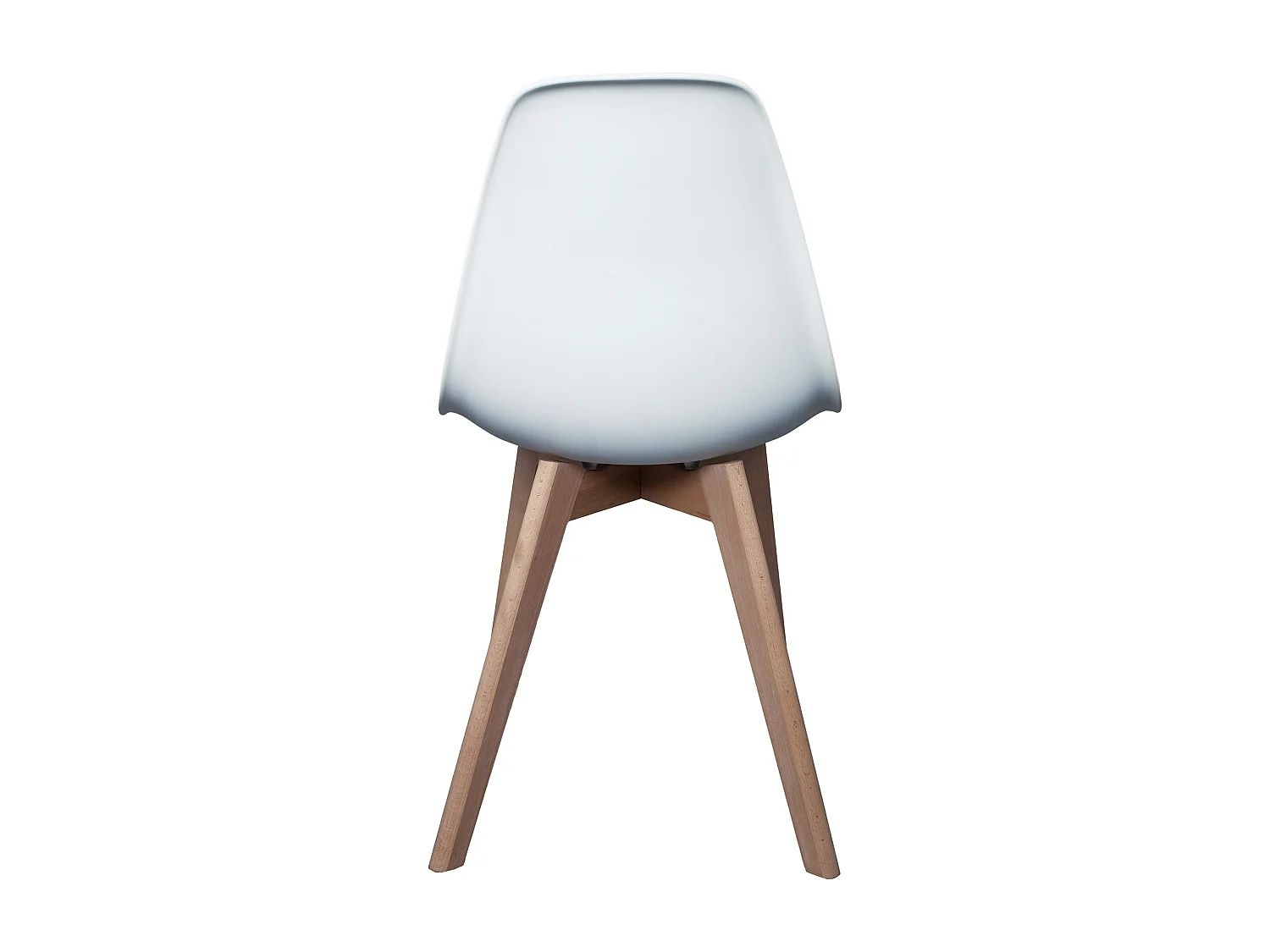 Chaise Scandinave Coque Blanche - Lot De 4 Blanc