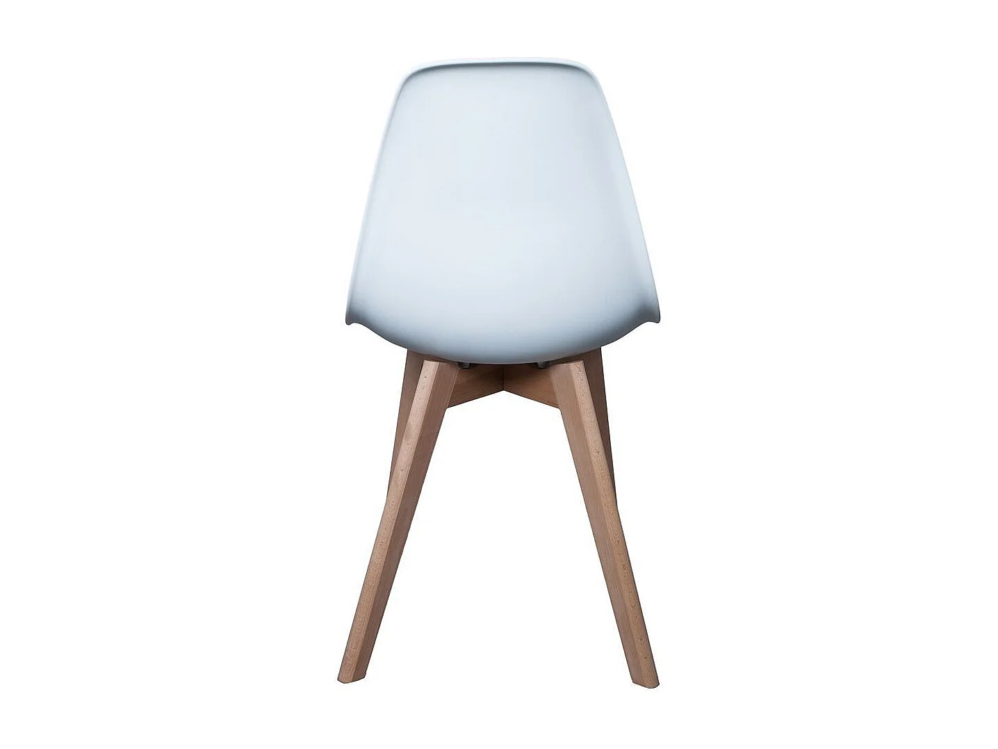 Chaise Scandinave Coque Blanche - Lot De 4 Blanc