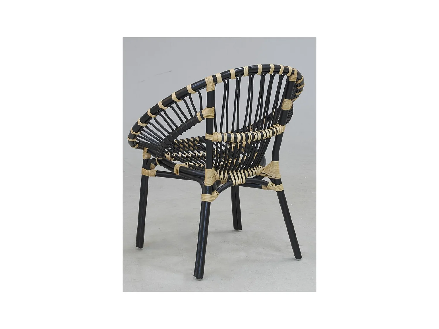 Fauteuil rond en rotin Jazz