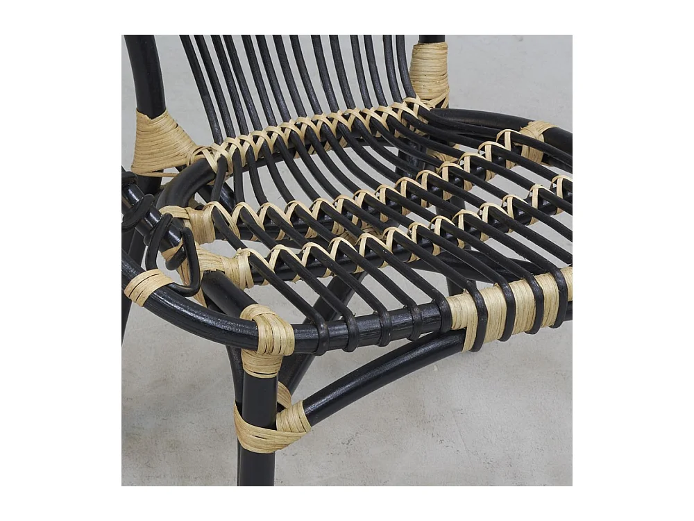 Fauteuil rond en rotin Jazz