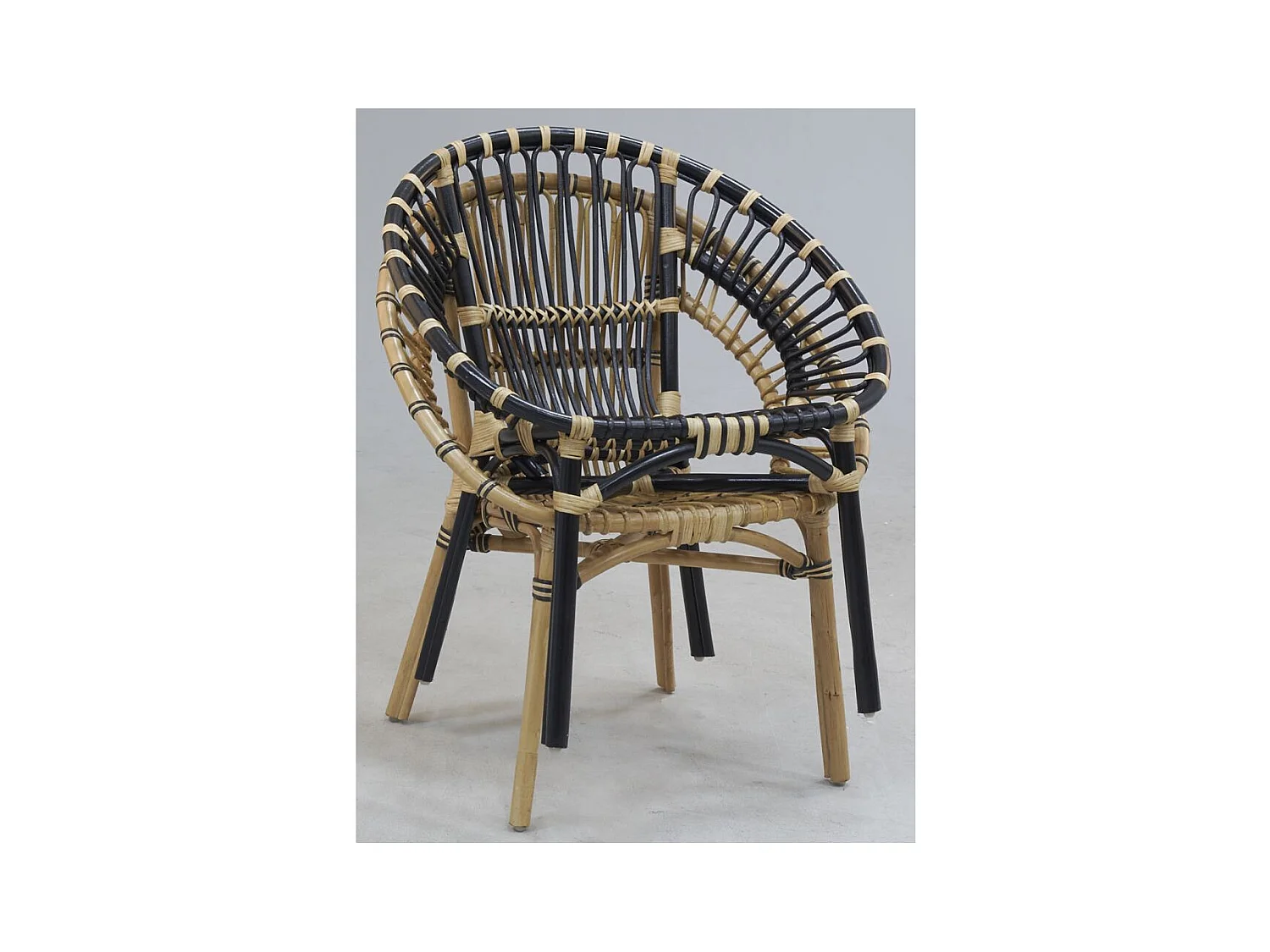 Fauteuil rond en rotin Jazz