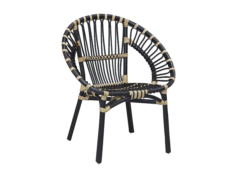 Fauteuil rond en rotin Jazz