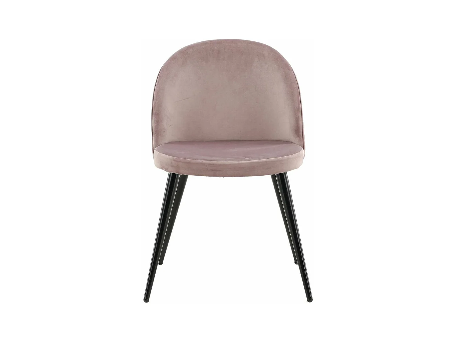 Chaise en velours avec pieds en acier Velvet (Lot de 2)