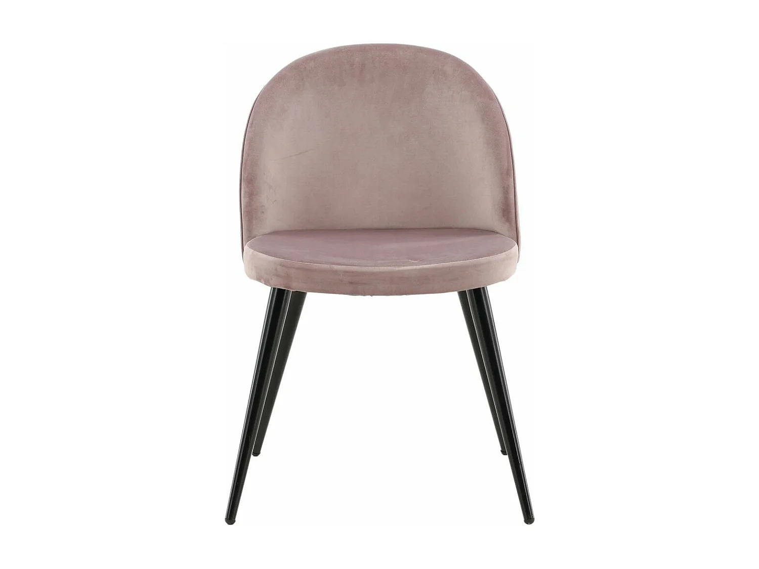 Chaise en velours avec pieds en acier Velvet (Lot de 2)