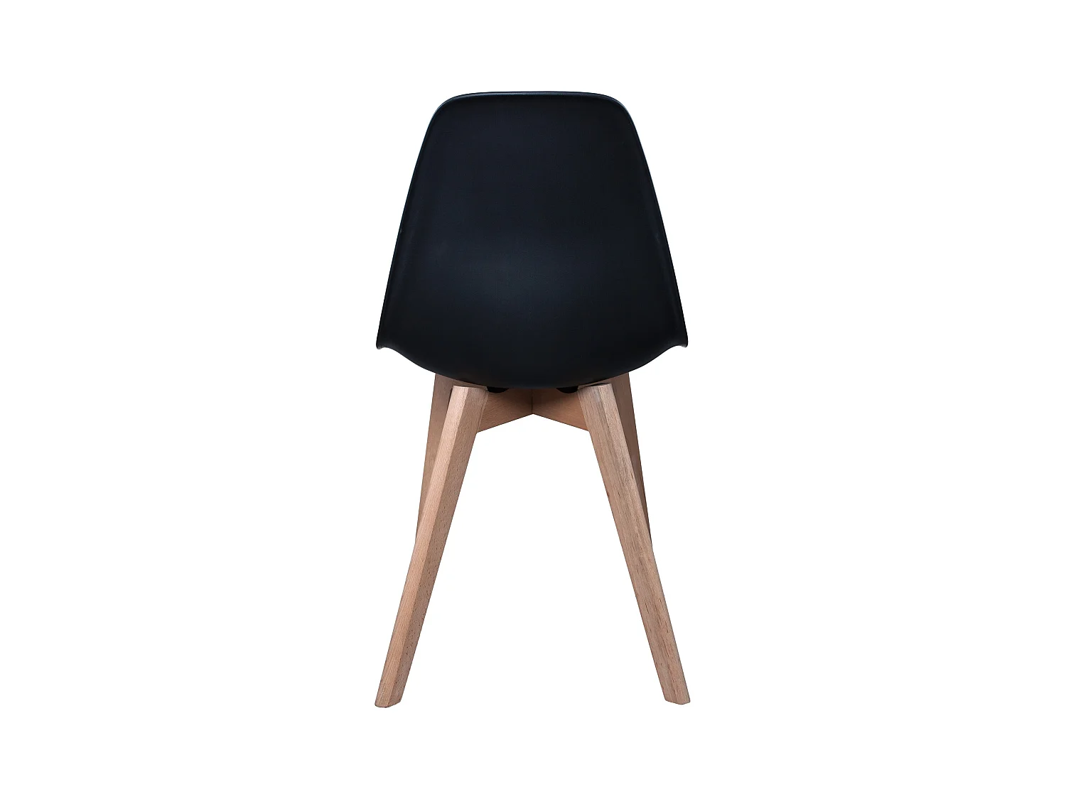 Chaise Scandinave Coque Noire - Lot De 4 Noir