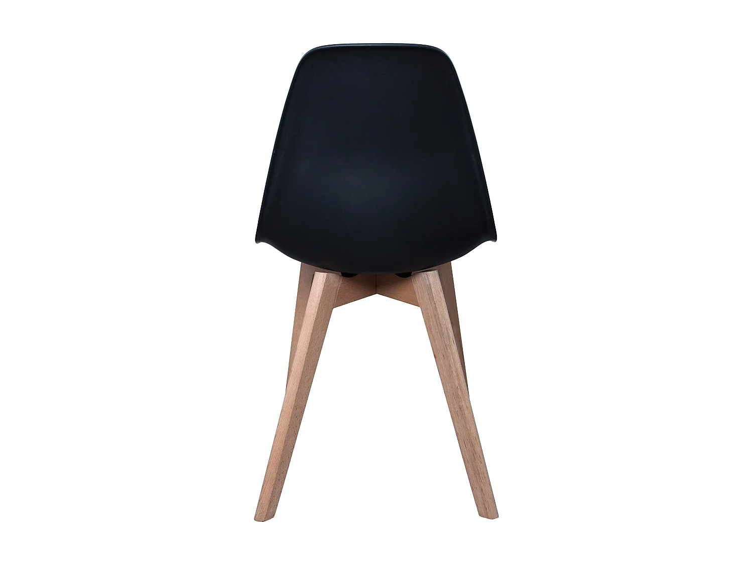 Chaise Scandinave Coque Noire - Lot De 4 Noir