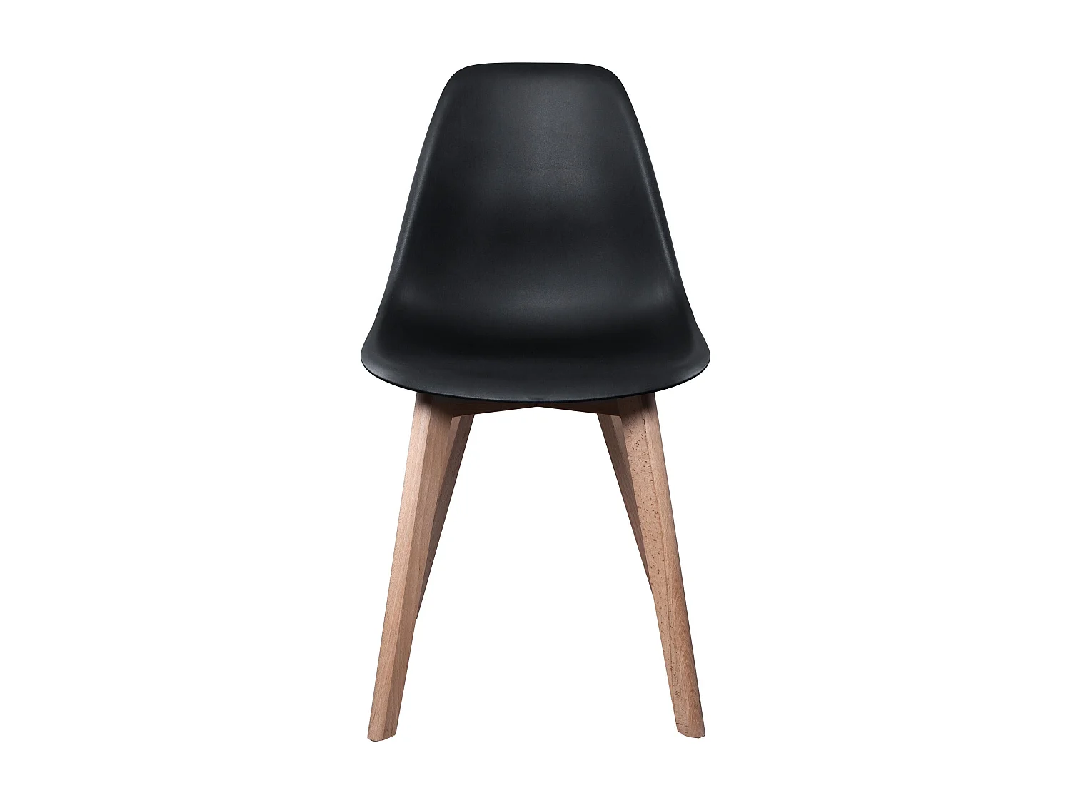 Lot de 2 Chaises - HOME DECO FACTORY - Scandinaves - Noires