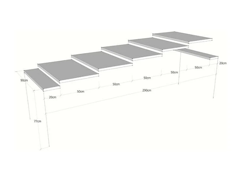 Console Mimosa Sapin Nature cadre Anthracite