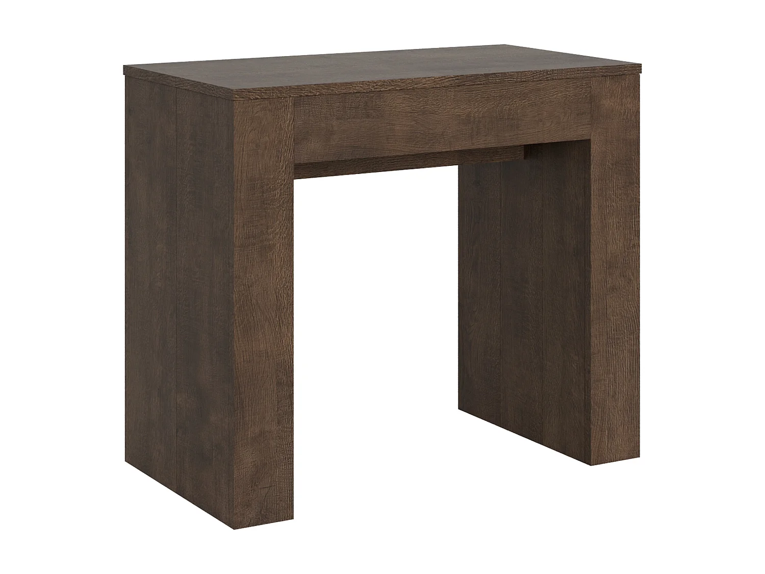 Console extensible 90x49/307 cm Extra noyer rallonges internes