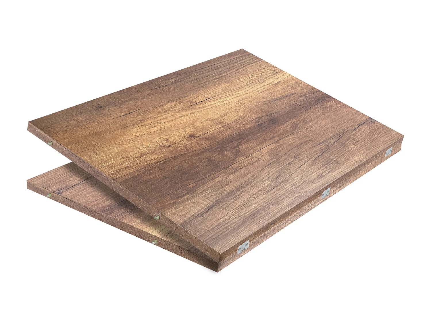 Console extensible 90x49/307 cm Extra noyer rallonges internes