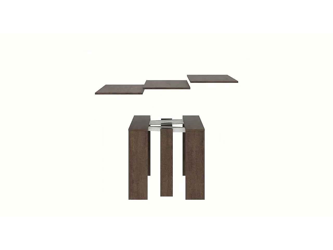 Console extensible 90x42/302 cm Modem Chêne Nature