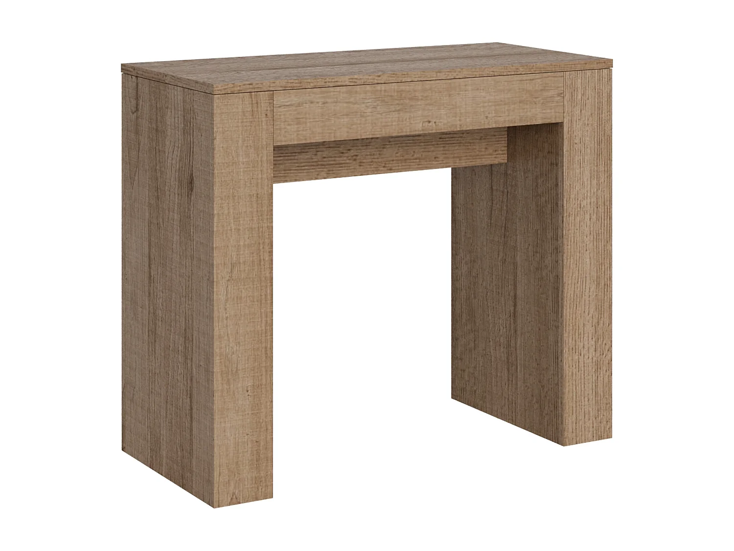 Mesa consola extensível 90x42/302 cm Modem Carvalho Natural