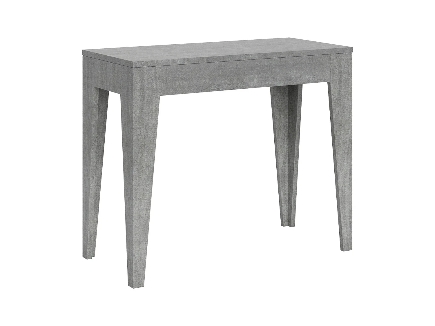 Console extensible 90x42/198 cm Isotta Small Gris Béton