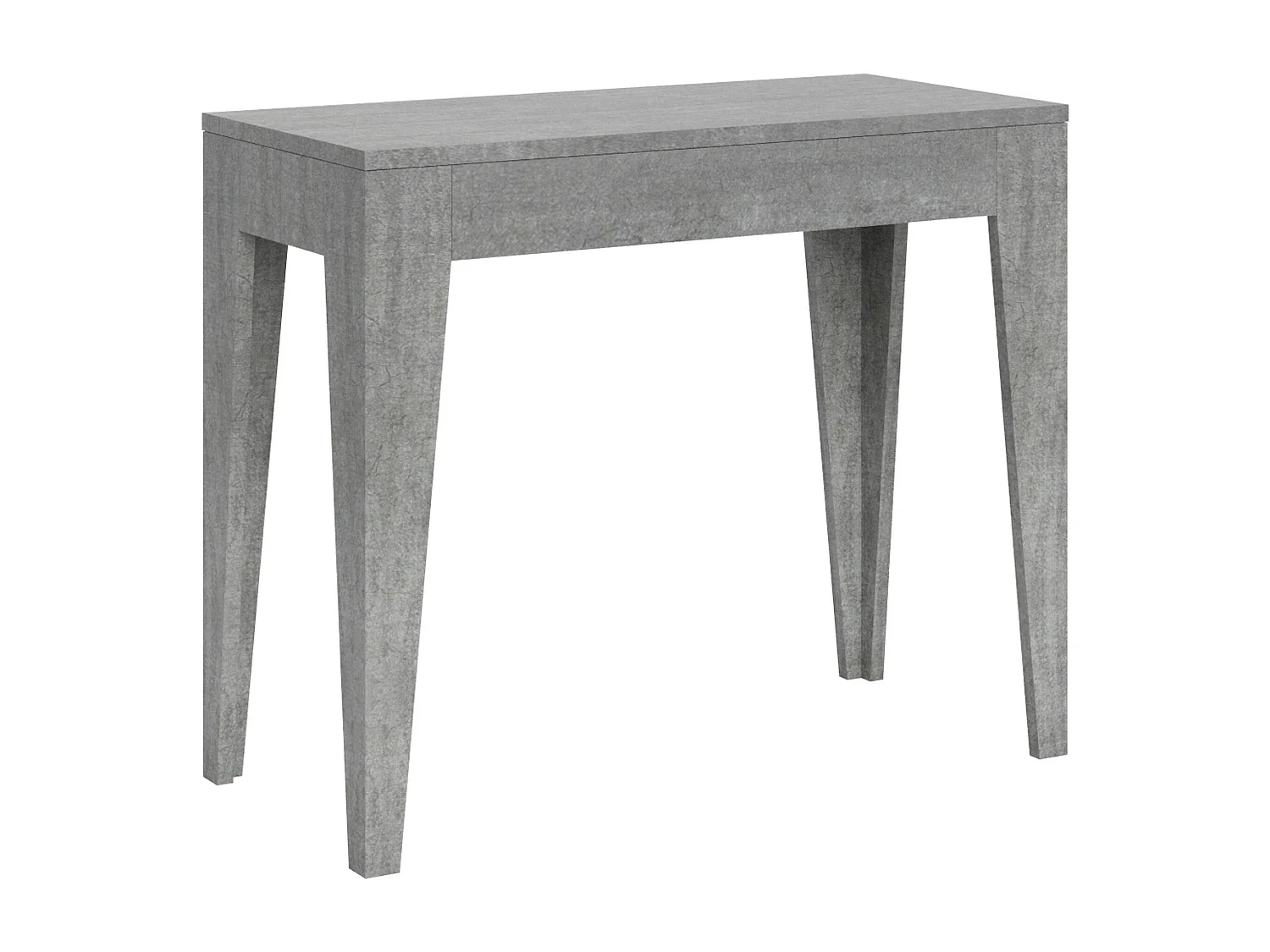 Uitschuifbare sidetable 90x42/198 cm Isotta Small cement