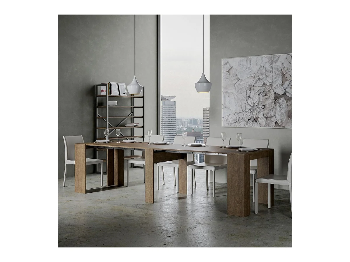 Ausziehbare Konsole 90x48/296 cm Venus Noce