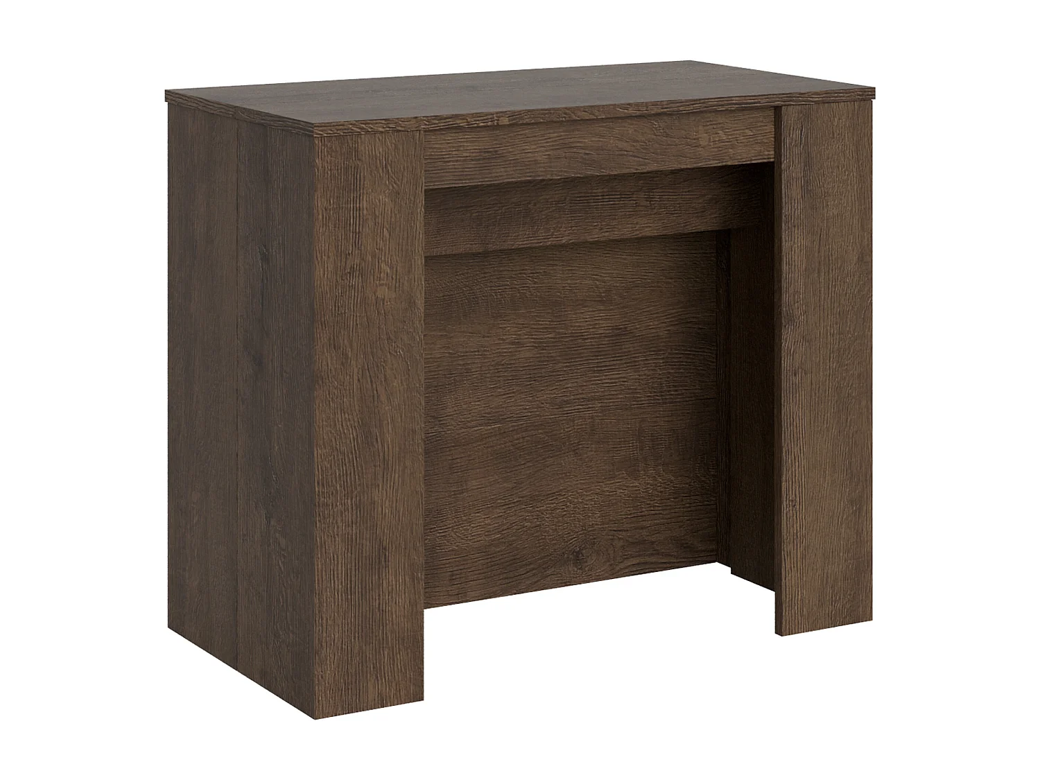 Console extensible 90x48/296 cm Venus noyer rallonges internes