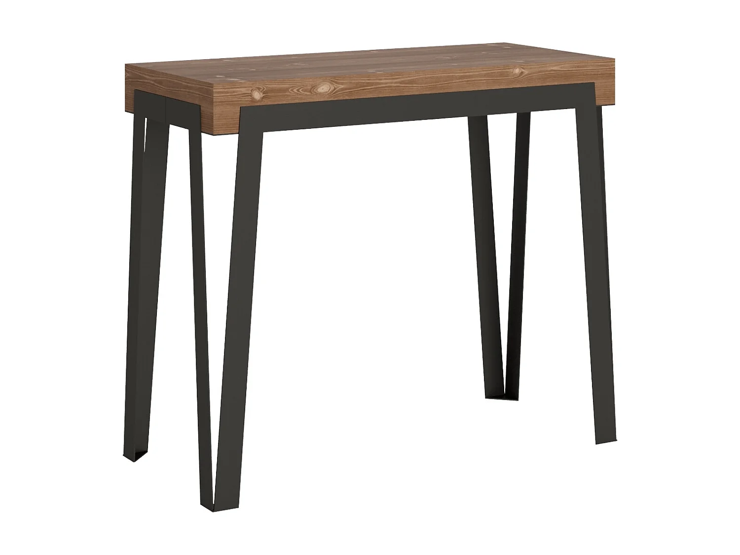 Rozkładana konsola 90x40/190 cm Rio Small Premium barwiona jodła antracytowa