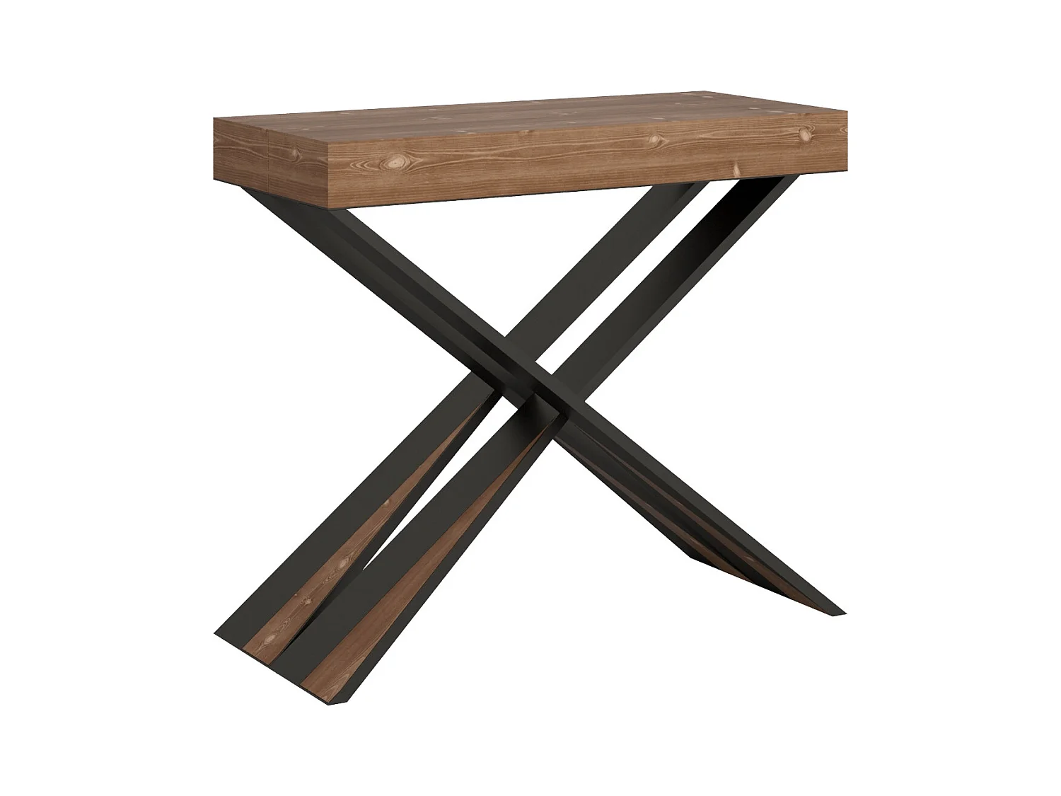 Console Lilla Small Premium Sapin Teinté cadre Anthracite