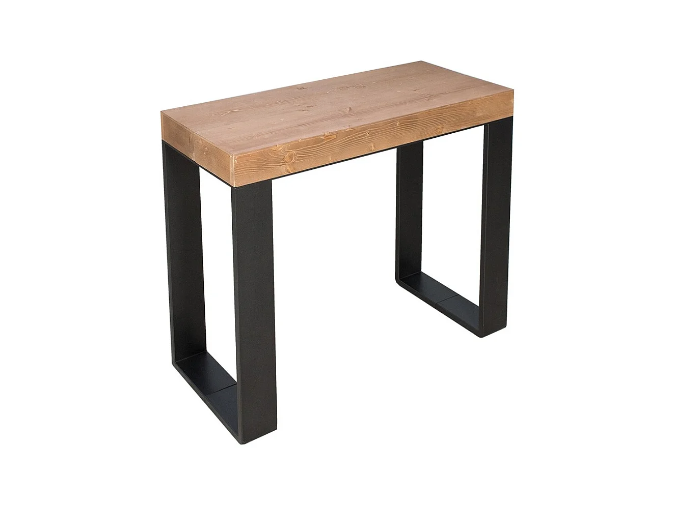 Uitschuifbare console 90x40/290 cm Tecno Premium Dyed Fir Antraciet frame