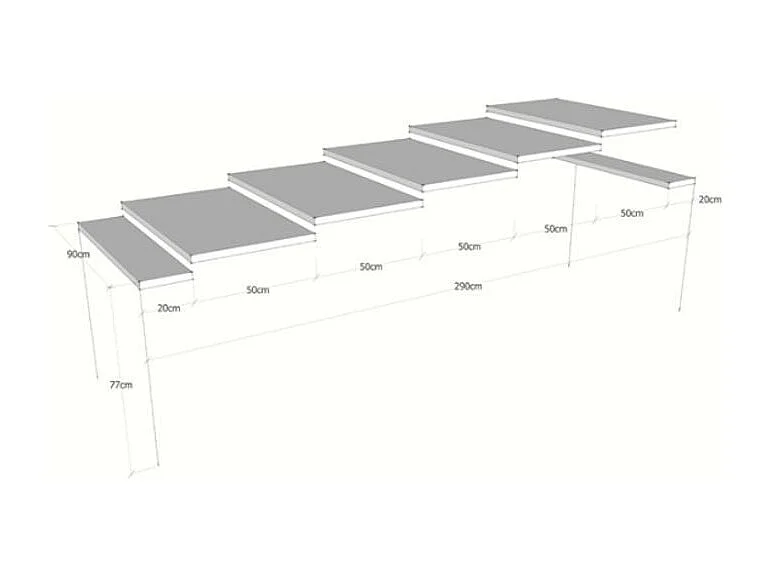 Console Iris Premium Sapin Teinté cadre Anthracite