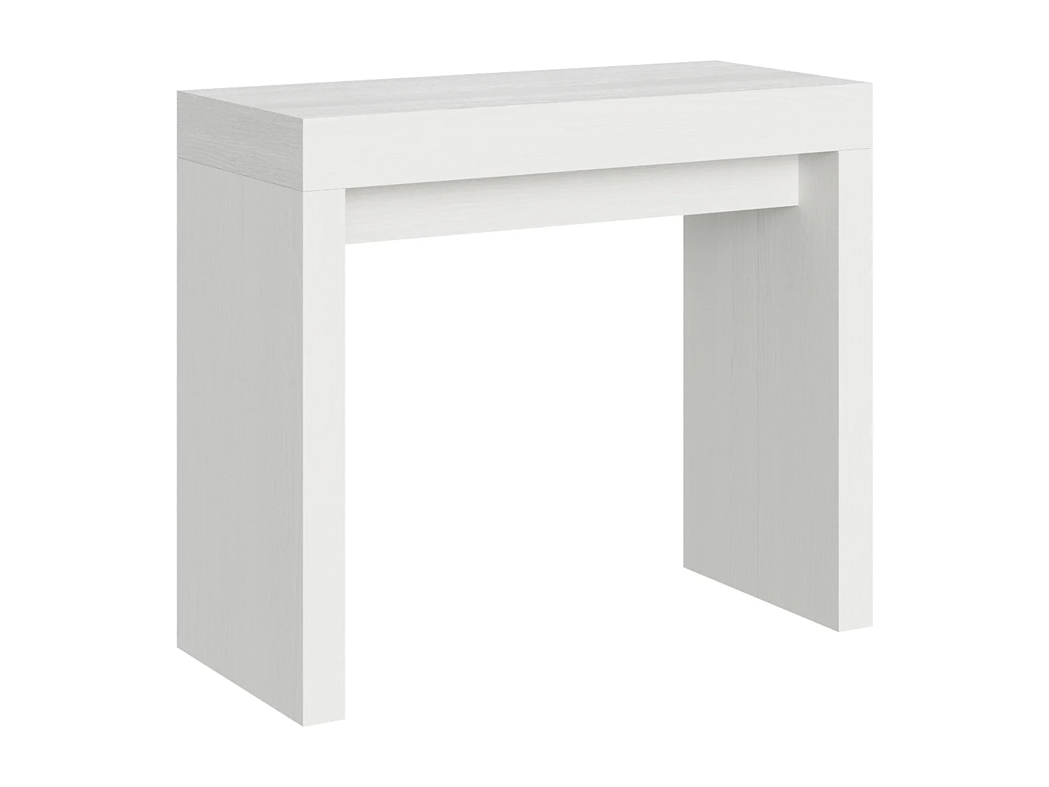 Console extensible 90x40/196 cm Roxell Small frêne blanc