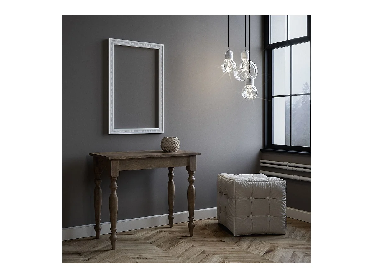 Console extensible 90x48/204 cm Romagna Small Noyer