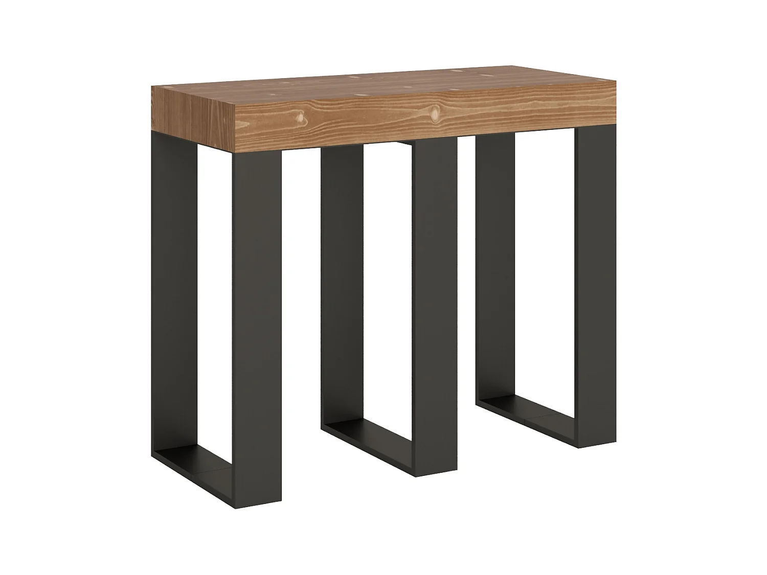 Console Primula Sapin Teinté cadre Anthracite