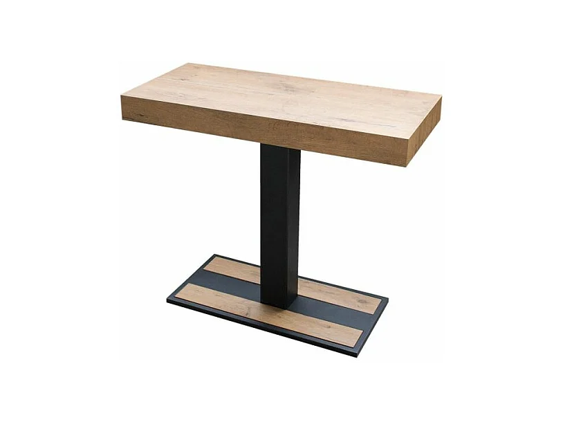 Console extensible 90x40/300 cm Capital Premium Chêne Nature cadre Anthracite