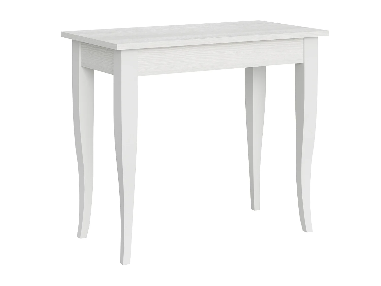 Ausziehbarer Konsolentisch 90x48/204 cm Sciabola Small Esche weiß