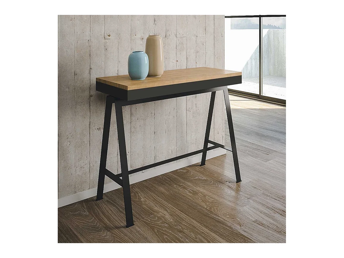 Consolle allungabile 90x40/196 cm Banco Small Evolution quercia natura
