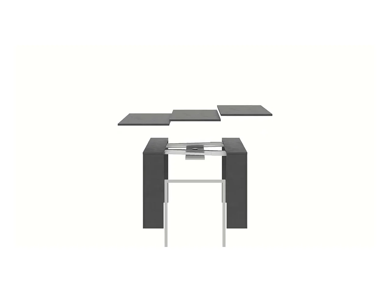 Console extensible 90x42/302 cm Emy Blanc Spatulé