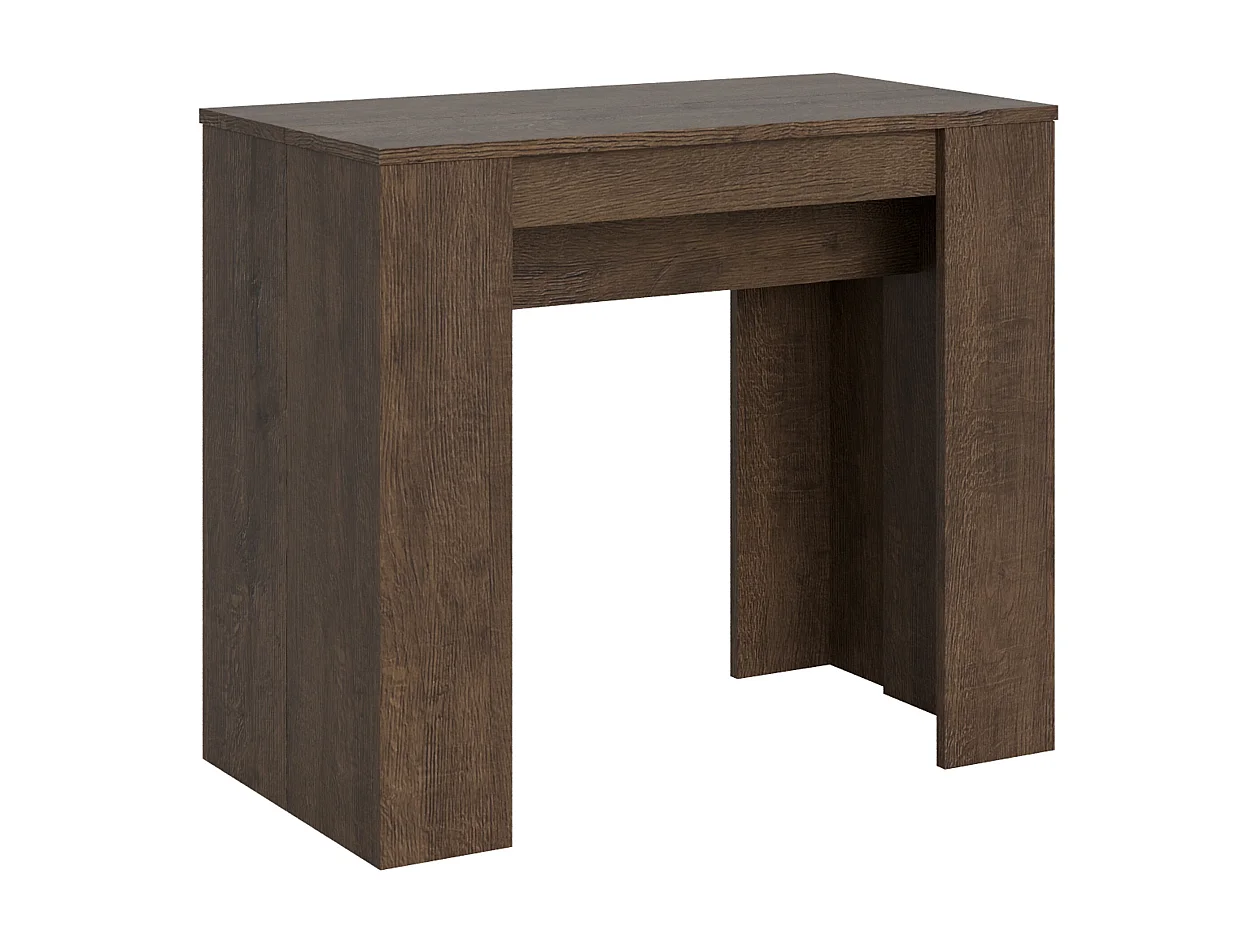 Uitschuifbare sidetable 90x48/204 cm Basic Small walnoot