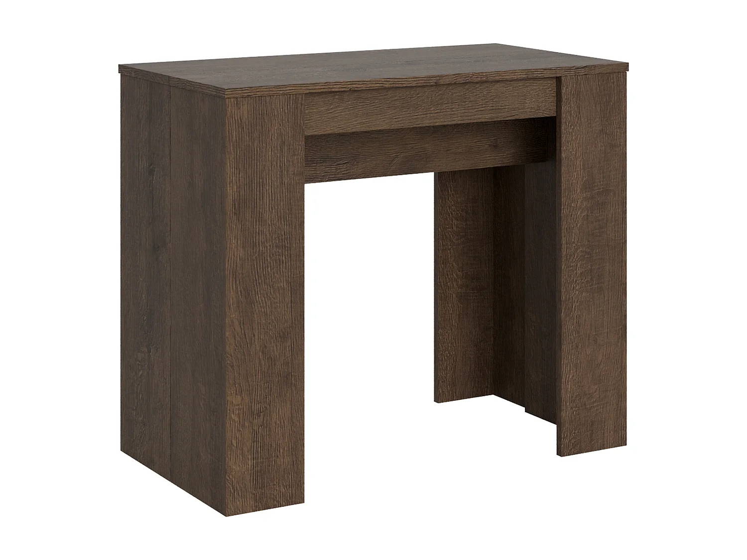 Uitschuifbare sidetable 90x48/204 cm Basic Small walnoot